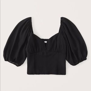Abercrombie corset puff sleeve top